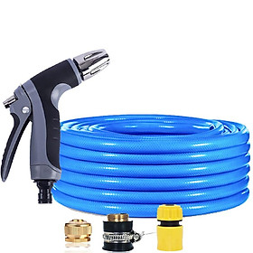 Bộ dây và vòi xịt rửa xe tưới cây tăng áp 3-5m(cút nhựa nối đồng nhựa) 206817