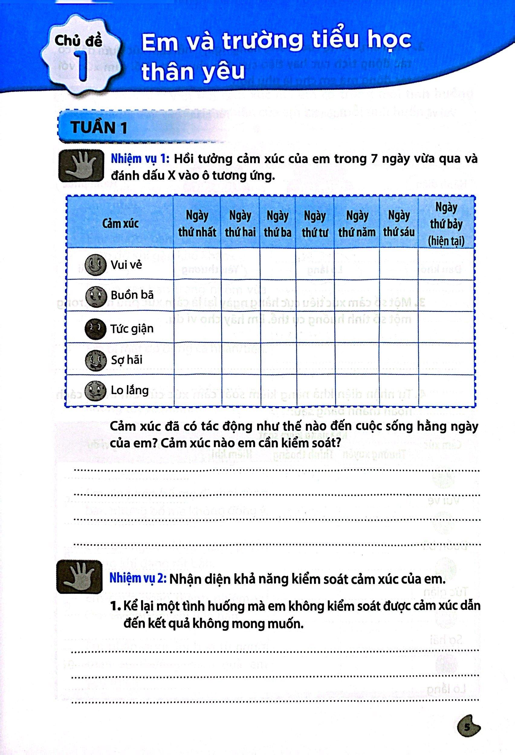 Vở Bài Tập Hoạt Động Trải Nghiệm, Hướng Nghiệp 5 - Bản 1 (Chân Trời) (Chuẩn)