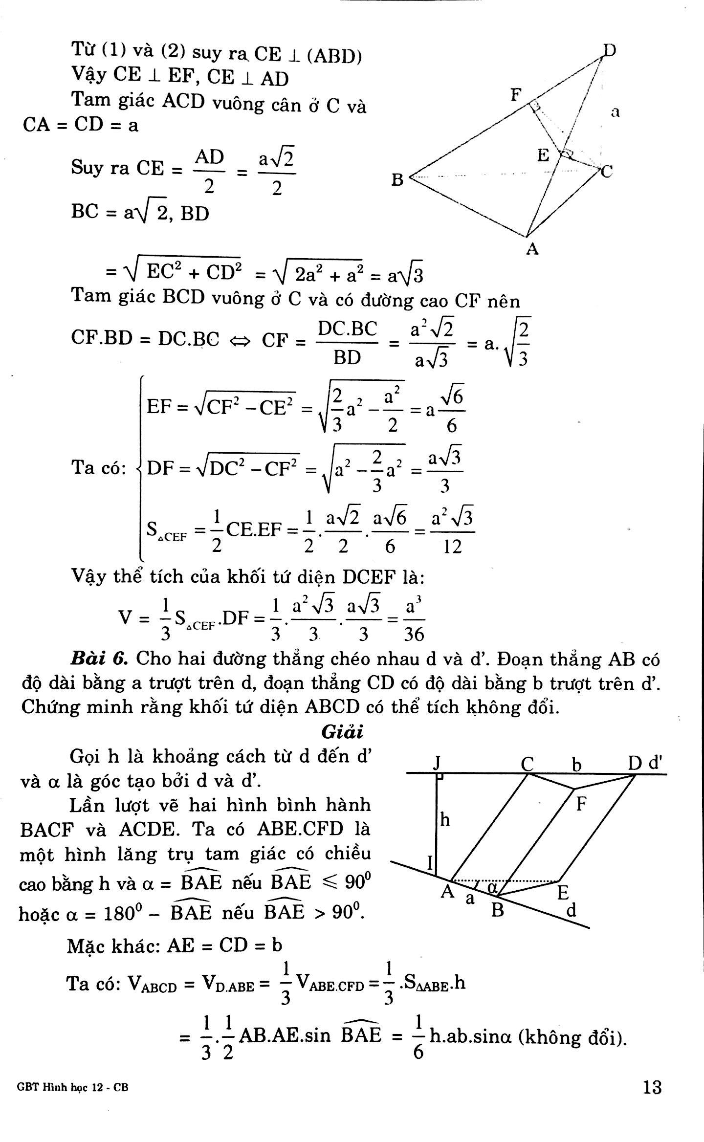 Giải Bài Tập Hình Học Lớp 12 (Cơ Bản)