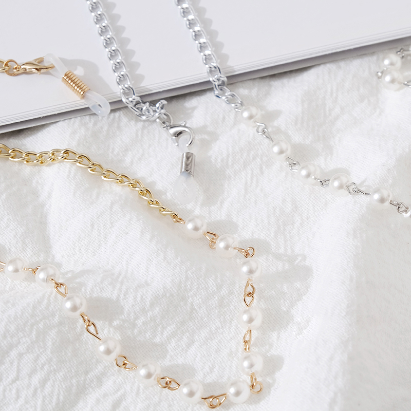 Glasses chain dây giữ kính mix chuỗi hợp kim basic để đeo kính chống rơi vỡ thời trang và tiện lợi