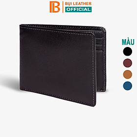 Ví nam, bóp nam da bò Saffiano Bụi Leather V140 - Bảo hành 12 tháng