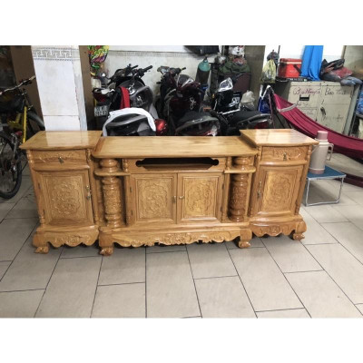 Kệ TiVi Gõ Đỏ Dài 2M ( Freeship SG )