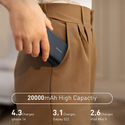 Sạc dự phòng Innostyle Powermax 1USB 2Type-C PD 20W 20000mAh IP20KPD - Hàng chính hãng