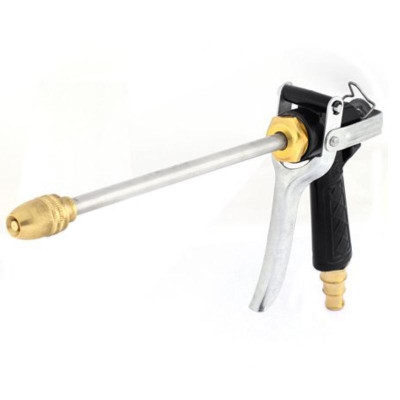 Bộ dây vòi xịt nước rửa xe, tưới cây . tăng áp 3 lần, loại 3m, 5m 206318E đầu đồng, đai, nối, d.vàng