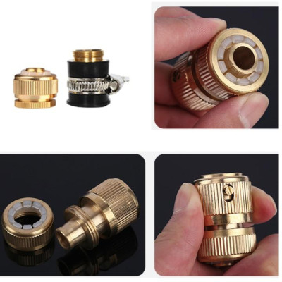 Bộ dây vòi xịt nước rửa xe, tưới cây . tăng áp 3 lần, loại 7m, 10m 206701-2 đầu đồng,cút đồng+ tặng khăn phượt