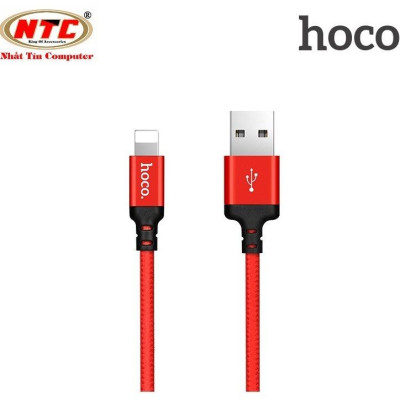 Cáp sạc dây dù dành cho Hoco X14 dài 1M cổng LN -  Hàng chính hãng