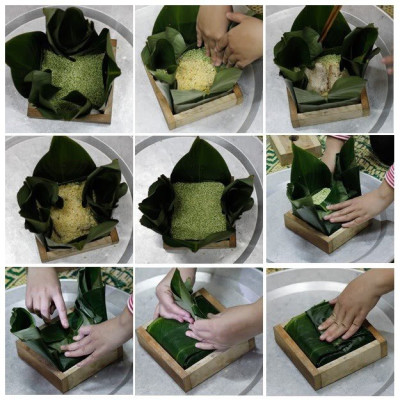 Bộ Khuôn Gỗ Gói Bánh Chưng Thành Cao Tạo Bánh Dày Dặn Đủ Kích Thước
