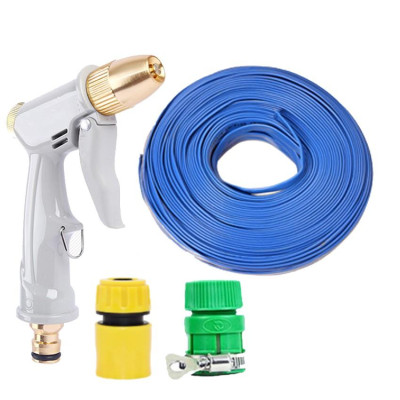 Bộ dây vòi xịt nước rửa xe, tưới cây tăng áp 3 lần, loại 3-5m (cút nhựa nối nhựa xanh) 206846