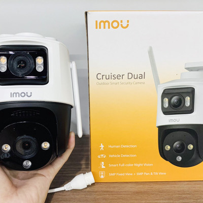 Camera 2 Mắt Ngoài Trời iMOU Cruiser Dual 10MP IPC-S7XP-10M0WED và 6MP S7XP-6M0WED FULL COLOR 24/24-Hàng chính hãng
