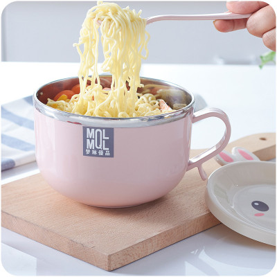 Ca ăn mỳ có nắp đậy hình thú - Hàng chính hãng (Giao họa tiết ngẫu nhiên)