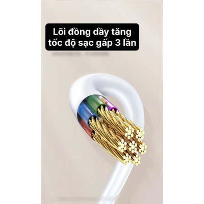 Dây sạc LI-TOP LX33 chân Type C (hộp giây), dòng điện 5V- 3A, hàng chính hãng