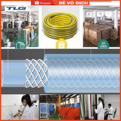 Bộ dây vòi xịt nước rửa xe,tưới cây tăng áp 3 lần 15M( nối nhựa xanh) 206317