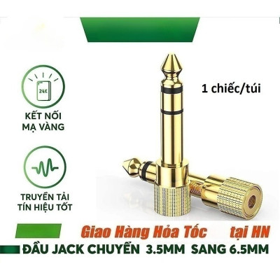 Đầu Jack Chuyển đổi âm thanh từ cổng 3ly sang 6ly 3 ly 6ly, 3li 6li, 3 li 6 li Giắc, Rắc, Rack Hàng Chính Hãng