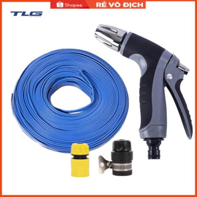 Bộ dây và vòi xịt tăng áp rửa xe tưới cây 206817(cút nhựa nối đen 712-2)