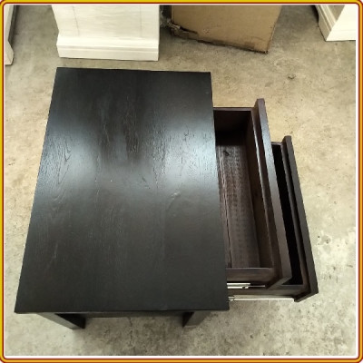 Tủ 2 Ngăn Kéo Juno Sofa ( Màu Nâu Gỗ Óc Chó + Trắng )