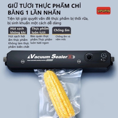 Máy Hút Chân Không Thực Phẩm Kèm Hàn Miệng Túi, Bảo Hành 2 Năm, Dụng Cụ Nhà Bếp