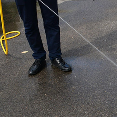 Bộ dây vòi xịt nước rửa xe, tưới cây tăng áp 3 lần, loại 3-5m (cút nhựa nối nhựa xanh) 206846