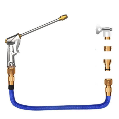 Bộ dây và vòi xịt tăng áp lực nước rửa xe tưới cây loại 7.5m (dãn nở 22m) 206733