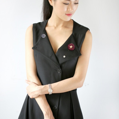 Cài áo hoa vải