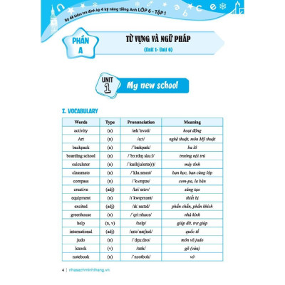 Sách - Global Success - Bộ Đề Kiểm Tra Định Kỳ 4 Kỹ Năng Tiếng Anh Lớp 6 - Có Đáp Án - Tập 1 - Minh Thắng