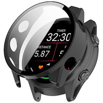 Ốp Case PC Mặt Kính Cường Lực chống va đập cho Garmin Forerunner 970 - Hàng Chính Hãng