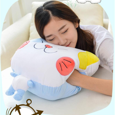 Bộ chăn gối ngủ văn phòng hình mèo chibi 3 in 1, mẫu ngẫu nhiên- hàng chính hãng