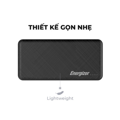 Sạc dự phòng Energizer 10,000mAh /3.7V Li-Polymer - UE10053 - Hàng Chính Hãng