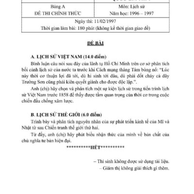 Tinh Tuyển Những Bài Đoạt Giải Quốc Gia Môn Lịch Sử (Từ Năm 1997 Đến Hết Năm 2024 - Dùng Chung Cho Ba Bộ Sách Khối THCS Và THPT)