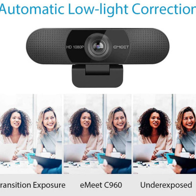 Combo thiết bị họp trực tuyến Emeet cho 6 đến 8 người - Emeet Luna và Emeet C960 - Hàng chính hãng