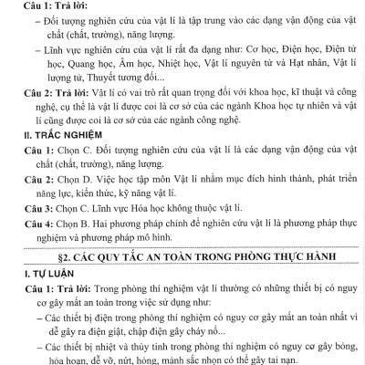 Sách tham khảo- Hướng Dẫn Trả Lời Câu Hỏi & Bài Tập Vật Lí 10 (Bám Sát SGK Kết Nối Tri Thức Với Cuộc Sống)_HA