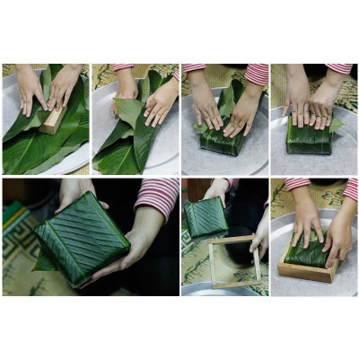 Bộ Khuôn Gỗ Gói Bánh Chưng Thành Cao Tạo Bánh Dày Dặn Đủ Kích Thước