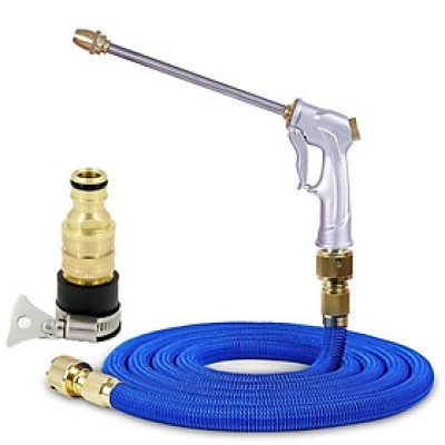 Bộ dây và vòi xịt tăng áp lực nước rửa xe tưới cây loại 7.5m (dãn nở 22m) 206733
