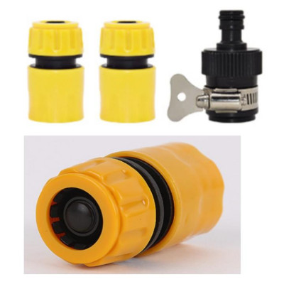 Bộ dây vòi xịt nước rửa xe, tưới cây . tăng áp 3 lần, loại 20m 206701-2 đầu đồng,cút,nối đen + tặng đai