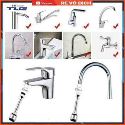Đầu rửa vòi sen Tăng áp chậu rửa bát 206785 quay 360 độ