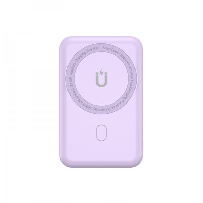 Pin sạc dự phòng không dây hỗ trợ Magnetic từ tính sạc nhanh 22.5W dung lượng 10.000 mAh trang bị cổng PD Type C hiệu WIWU Snap Cube - Thiết kế nhỏ gọn, trang bị giá đỡ, nhiều màu sắc đa dạng - Hàng nhập khẩu