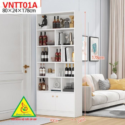 TỦ KỆ TRANG TRÍ KIÊM VÁCH NGĂN VNTT01.1 - Nội thất lắp ráp Viendong Adv