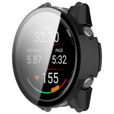 Ốp Case PC Mặt Kính Cường Lực chống va đập cho Garmin Forerunner 970 - Hàng Chính Hãng