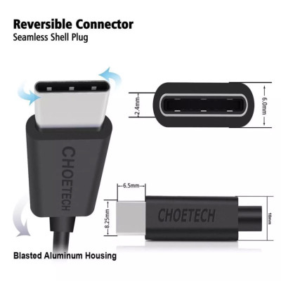 Bộ Củ Sạc CHOETECH PD 3.0 20W PD5005-W + Cáp Type C to C 1M 30W CC0002-V2 Chuyên Sạc Nhanh 18-20W Smartphone Android - Hàng Chính Hãng