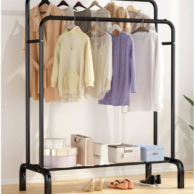 Giá Treo Quần Áo Đôi 2 Thanh Giá Phơi Đồ Để Đồ Tiện Lợi Bằng Thép Carbon Sơn Tĩnh Điện VANDO