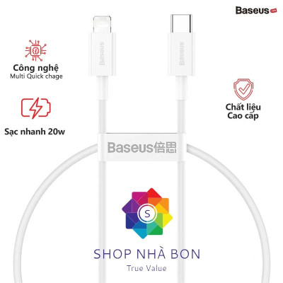 Cáp sạc nhanh siêu bền Type C  20W cho iPhone 12 / iPhone 11 Series (Type-C to Iphone PD 20W/18W Fast charge & 480Mbps Data, TPE Cable) -màu Đỏ hàng nhập khẩu