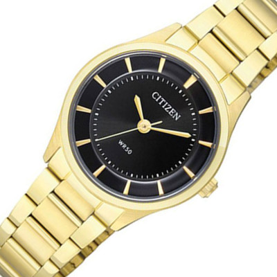 Đồng Hồ Nữ Citizen Dây Thép Không Gỉ ER0202-53E - Mặt Đen