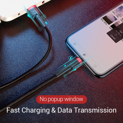 Cáp sạc Baseus Cafule 2.A dài 3m cho iPhone 5/6/7/8/X/XS/XS Max - Hàng chính hãng