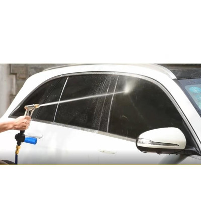 Bộ dây vòi xịt nước rửa xe, tưới cây . tăng áp 3 lần, loại 3m, 5m 206701Rđầu đồng, cút+ tặng túi đựng bút