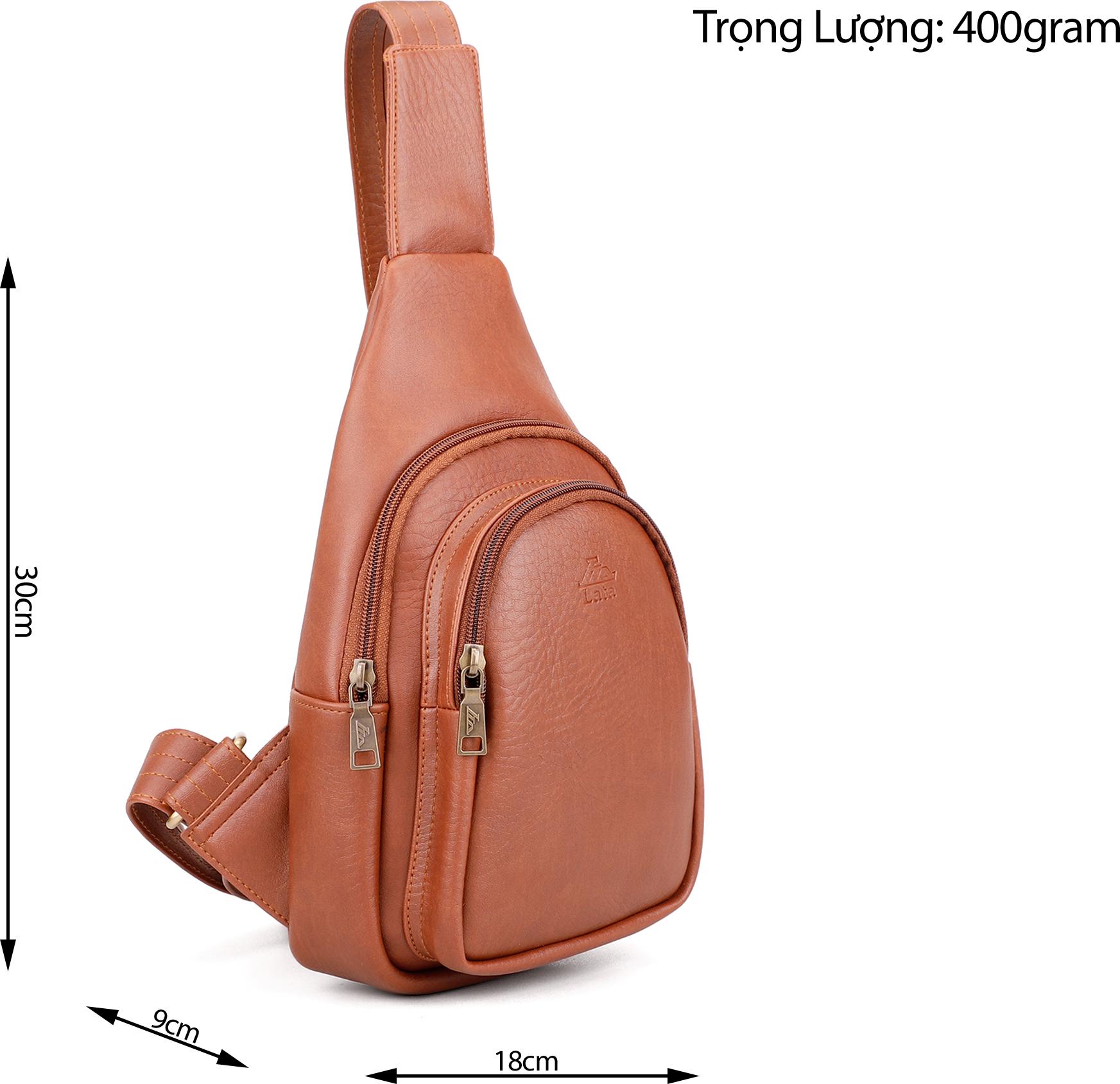 Balo Lata ( Thời trang nam đi chơi cỡ nhỏ - Balo đeo chéo da BALC24 )