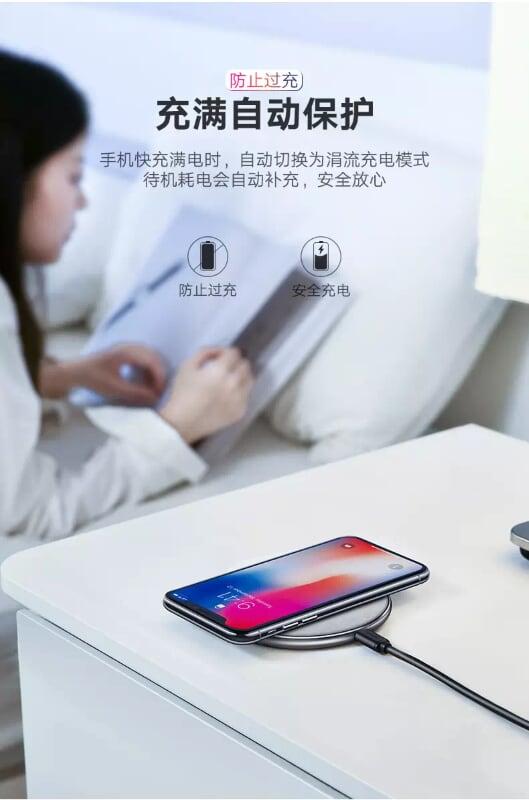 Ugreen UG50574CD180TK 10W màu Xám Đế sạc nhanh không dây cao cấp - HÀNG CHÍNH HÃNG