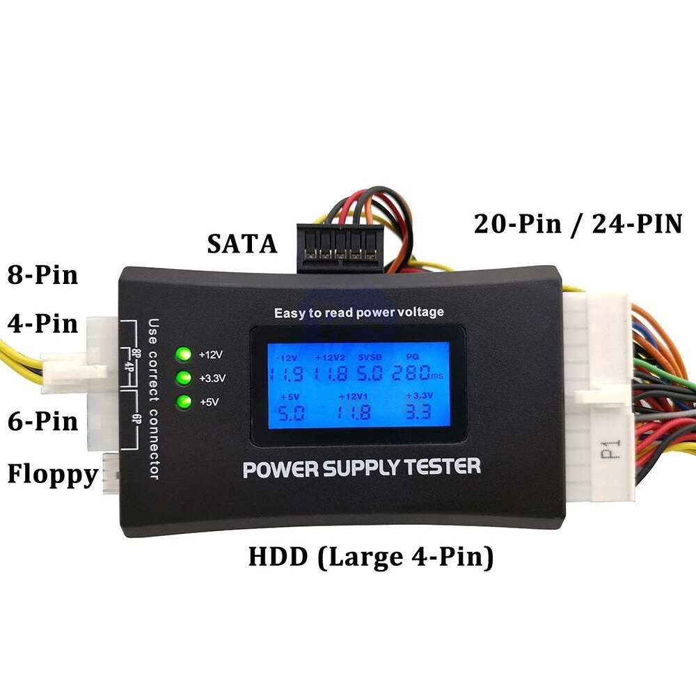 Thiết Bị Test Nguồn ATX Máy Tính Hiển Thị Màn Hình LCD - Hàng Nhập Khẩu