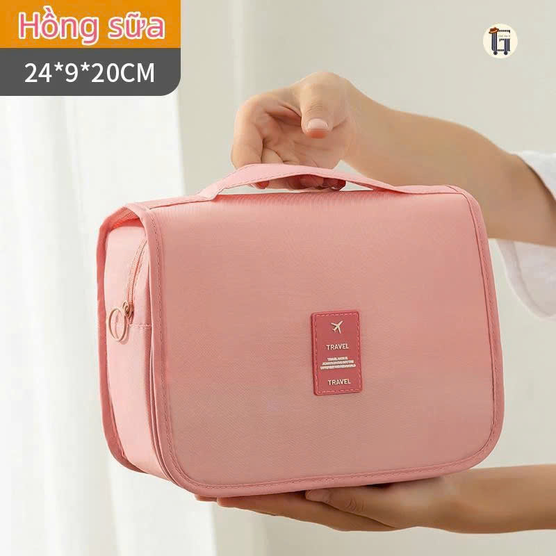 Túi Đựng Đồ Cá Nhân Du Lịch , Túi Đựng Mỹ Phẩm Kiểu Hàn Quốc MÀU XANH ĐẬM