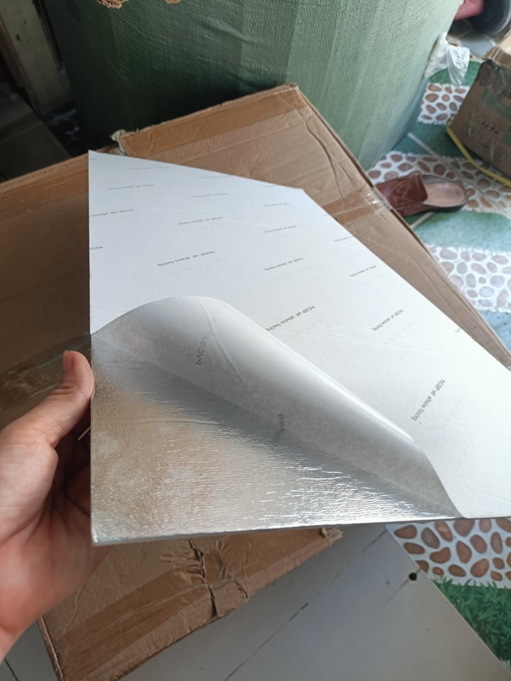 Bộ 20 Tấm Xốp Dán Tường 3D PVC Đá Trắng Sọc 60x30cm Keo Sẵn Dày 2,5mm Cao Cấp, Sang Trọng