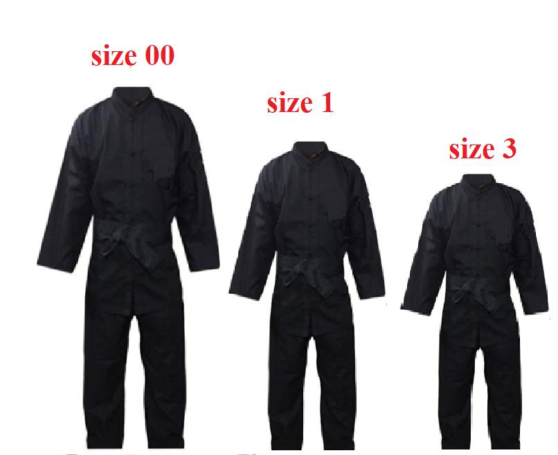Bộ Đồ Võ phục Võ Cổ Truyền Màu Đen Trơn Nhiều Size Kèm Đai | Quần Áo Tập Võ Kung Fu, Trang Phục Võ Thuật Kungfu | Đồng Phục Tập Võ Võ Cổ Truyền Đen Trơn