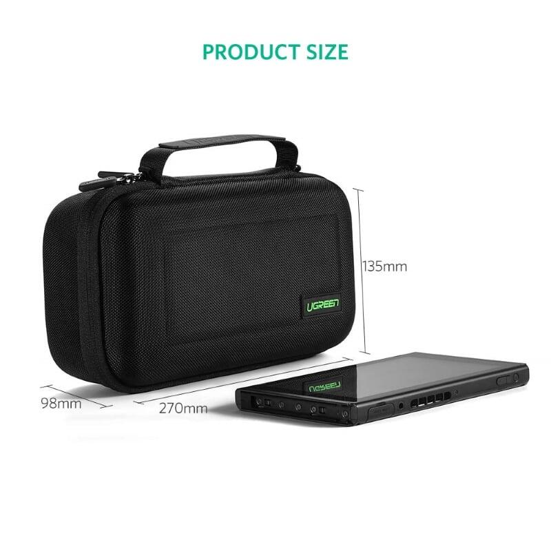 Ugreen UG50275LP145TK 26x13x8CM màu Đen Túi đựng phụ kiện đa năng chống sốc - HÀNG CHÍNH HÃNG